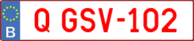 Trailer License Plate